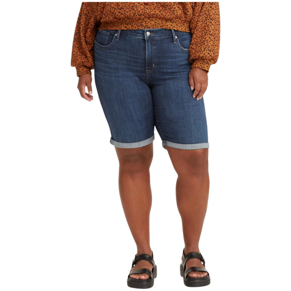 Levi's Women's Shaping Bermuda Shorts Lapis Midnight - Regular